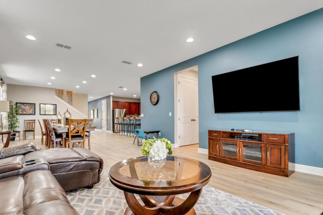 Huge 10 Bdr Family House With Arcades And Free Pool Heat Near Disney Орландо Екстериор снимка